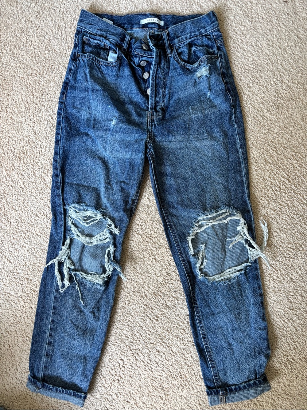 PacSun ultra high-Rise Slim Jeans in Medium Blue